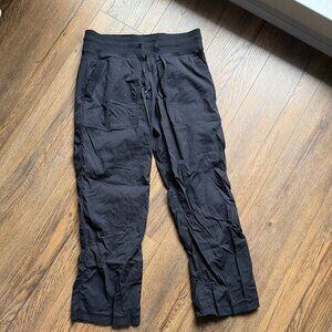 Lululemon Dance Studio Cargo Pants Size 8 Black Drawstring Relaxed